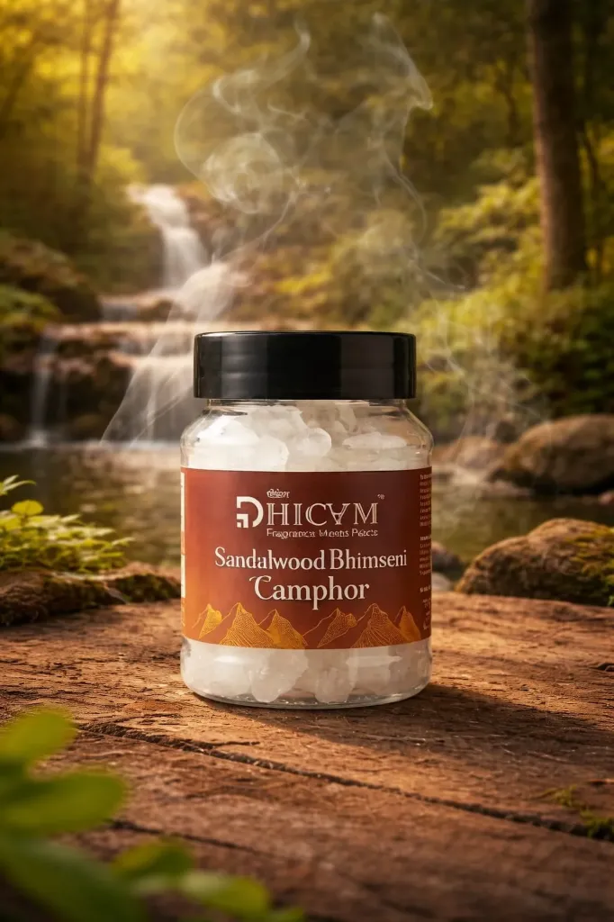 Dhicam Sandalwood Bhimseni Camphor (100 GM)