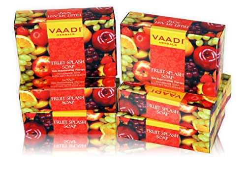 FRUIT SPLASH SOAP with Extract of Orange, Peach, Green Apple & Lemon 75 gm